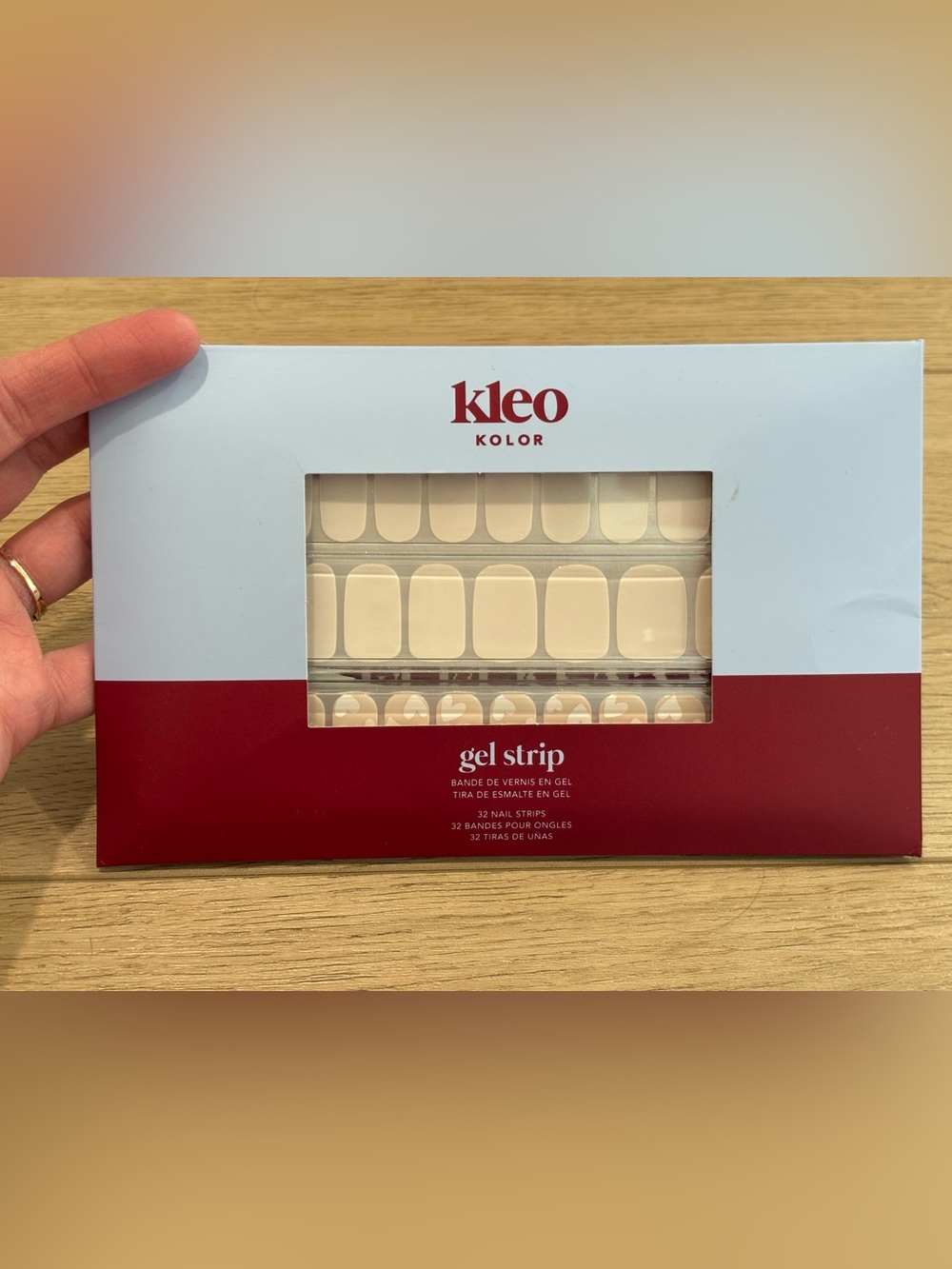 Kleo Kolor gel strip nail strips – pure heart